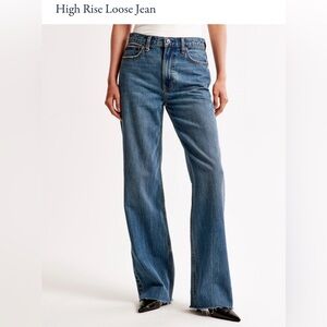 NWT Abercrombie & Fitch High Rise Loose Jeans